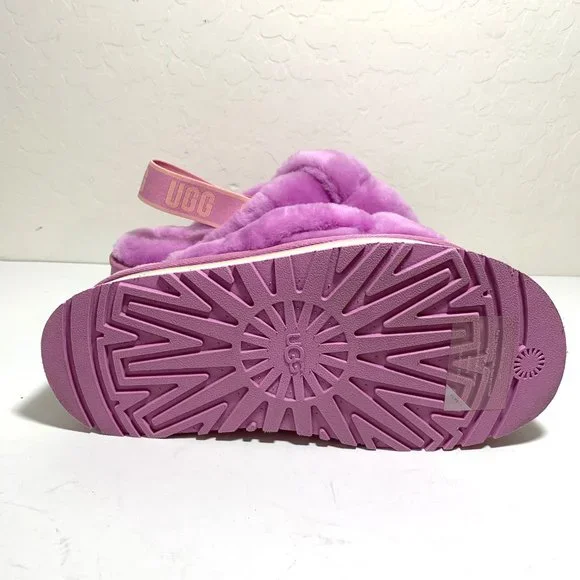 UGG Disco Knot Platform Sandals Sheepskin Slides Wildflower Size 9 NEW